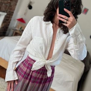 White Linen Everlane Button Down Men’s XS, women’s s/m